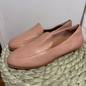 NEW Fitflop Lena Beechwood Beige/Pink Slip On Loafers Size 10